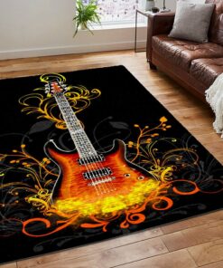 Guitar Heartbeat Area Rug