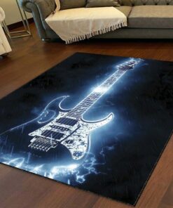Blue Guitar Area Rug