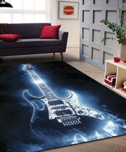 Blue Guitar Area Rug