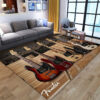 Fender Guitar 3D Printed Area Rug For Living Room Bedroom