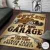 The Outlaw Hot Rod Garage The Best In The West Area Rug
