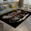 Vintage American Hot Rod Route 66 Area Rug