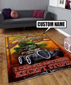 Rat Fink Garage I Can Fix Anything Except Stupid Rug
