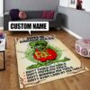 Custom Name Rat Fink Garage Rug
