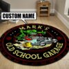 Personalized Rat Fink Old School Garage Round Mat