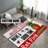 Personalized Rat Fink Welcome To Garage Rug