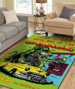 Rat Fink How Big Is The Garage Rug