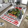 Personalized Rat Fink Garage Rug