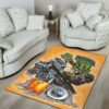 Rat Fink Hot Rod Muscle Car Rug