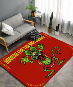 Hooray For The Bad Guys Rat Fink Rug