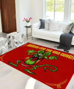 Hooray For The Bad Guys Rat Fink Rug