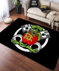 Car Engine Rat Fink Rug