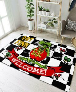 Welcome Rat Fink Rug