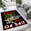 Hot Rod Fast Very Fast Rat Fink Rug