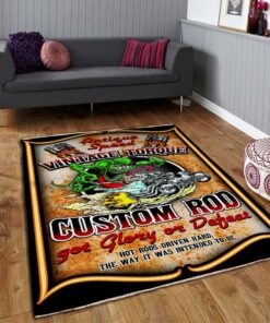 Vintage Torque Custom Hot Rod Area Rug