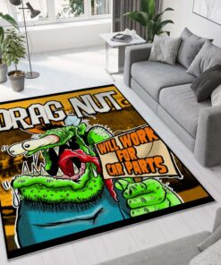 Drag Nut Rat Fink Area Rug