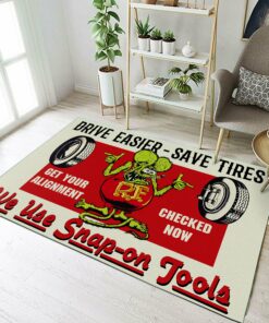 Hot Rod Drive Easy Rat Fink Rug