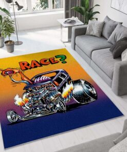 Race Rat Fink Rug
