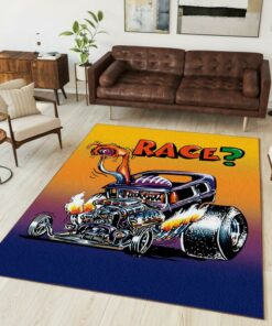 Race Rat Fink Rug