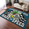 Classic Hot Rod Made For Speed Rug