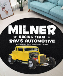 Milner Racing Team Hot Rod Round Mat