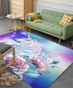 3D Magic Unicorn Area Rug For Living Room Bedroom