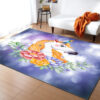 Flower Unicorn Area Rug