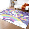 Rainbow Unicorn Rug For Bedroom