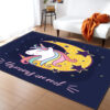 Child Unicorn 3D Print Area Rug