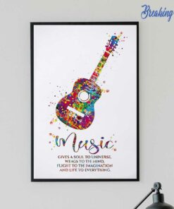 Guitar Music Gives A Soul To Universe Wings