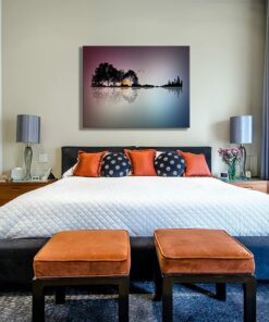 Abstract Guitar Island Musical Canvas Wall Art