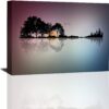 Abstract Guitar Island Musical Canvas Wall Art