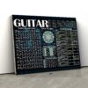 Guitar Chords Chart Guitar Canvas Wall Art
