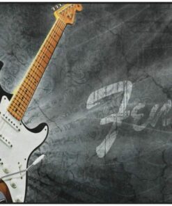 Electric Fender Guitar Area Rug