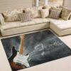 Electric Fender Guitar Area Rug
