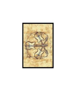 Personalized Novelty Three Electric Guitars Area Rug