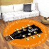 The Beatles Guitar Round Rug