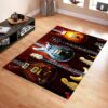 Colorful Fender Guitar Area Rug