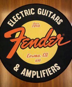 Fender Guitar Round Carpet