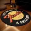 Fender Guitar Round Carpet