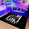 Game Room Rug With American Flag