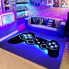 Gamer Controller Area Rug For Bedroom