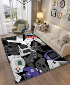 Gamer Controller Area Rug For Bedroom