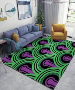 The Shining Area Rug With Purple And Green