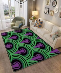 The Shining Area Rug With Purple And Green