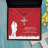 Making You Smile Gift For Wife Cross Dancing Necklace