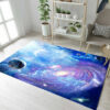 Planet Galaxy Cloud Moon Space Stars Area Rug