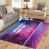 80S Retro Summer Landscape Futuristic Home Decor Floor Rug