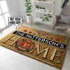 Personalized Firefighter Living Room Area Rug