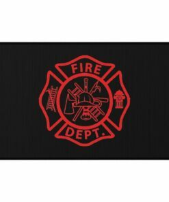 Fire Department Symbol Rug